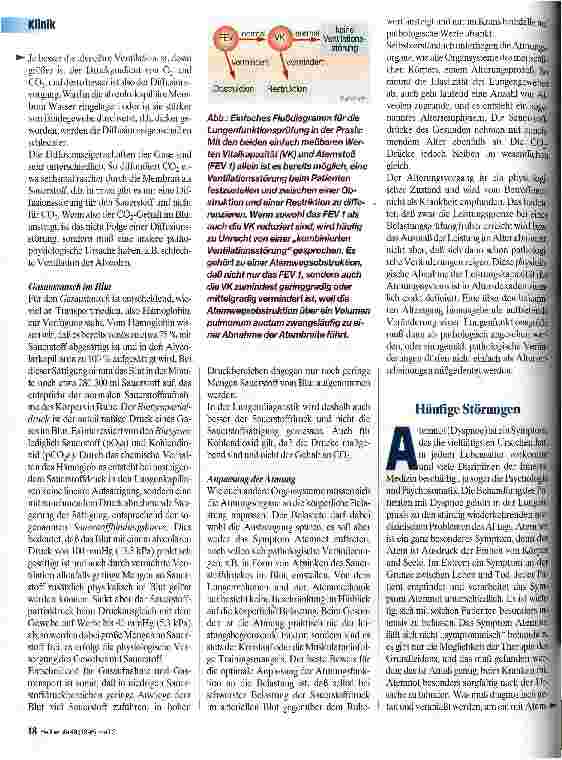 Vorschauseite 3: Atmung Physiologie und häufige Störungen des Sauerstoffaustauschs