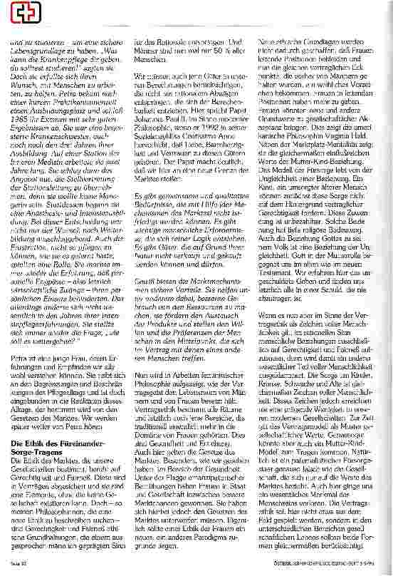 Vorschauseite 2: Pflege zwischen Mensch und Mark(t)