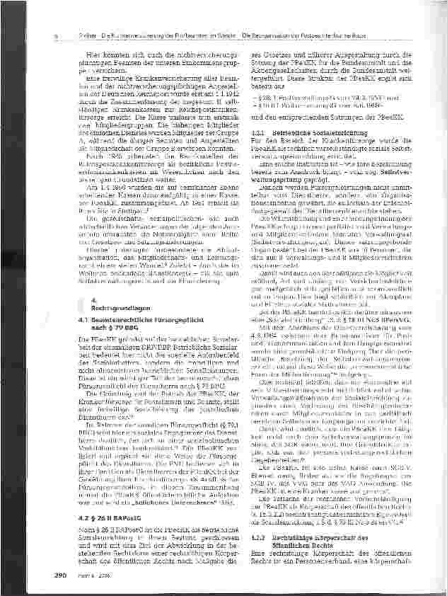 Vorschauseite 2: Die Krankenversicherung der Postbeamten im Wandel - Die Reorganisation der Postbeamtenkrankenkasse
