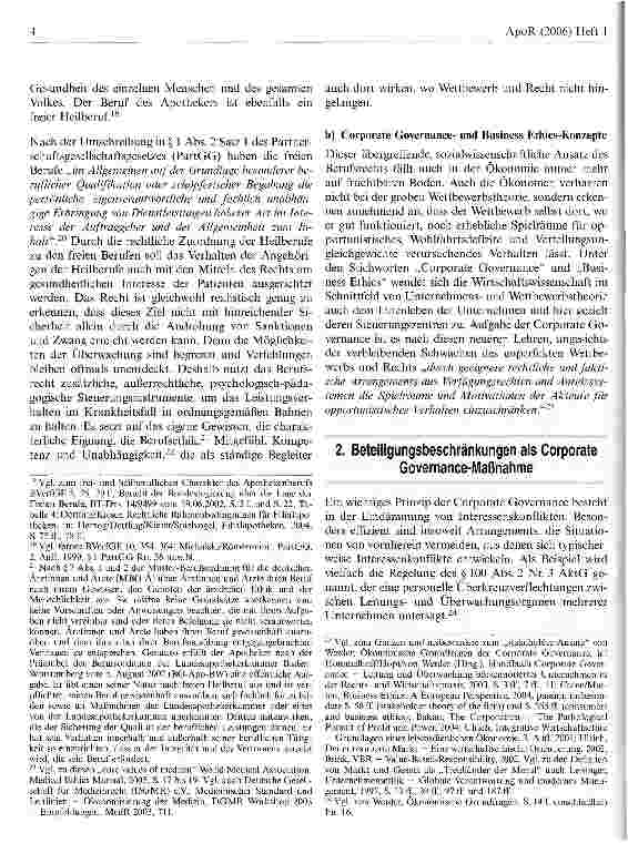 Vorschauseite 4: Fremdbesitzverbote, Corporate Governance im Gesundheitswesen und Gemeinschaftsrecht