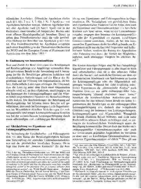Vorschauseite 6: Fremdbesitzverbote, Corporate Governance im Gesundheitswesen und Gemeinschaftsrecht
