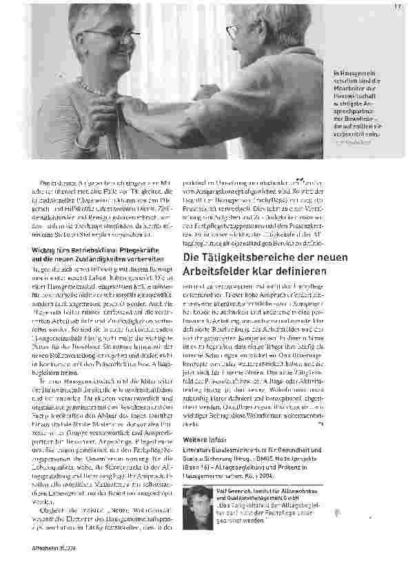 Vorschauseite 2: Haus-und WohngemeinschaftenNeue Wohnformen -neue Berufsbilder