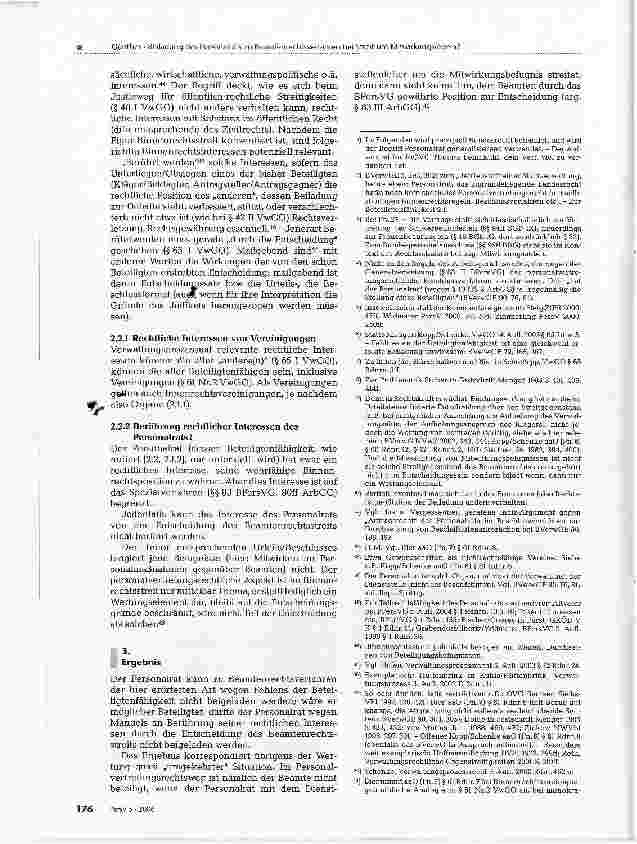Vorschauseite 4: Kann und darf der Personalrat zu Beamtenrechtsverfahren beigeladen werden, in denen auch um Mitwirkungsregeln gestritten wird?