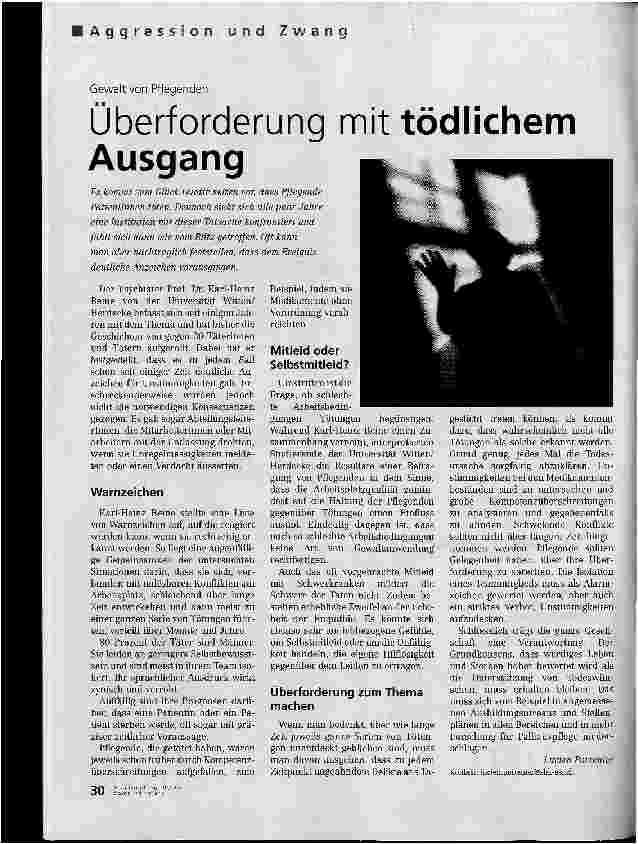 Vorschauseite 1: Überforderung mit tödlichem Ausgang