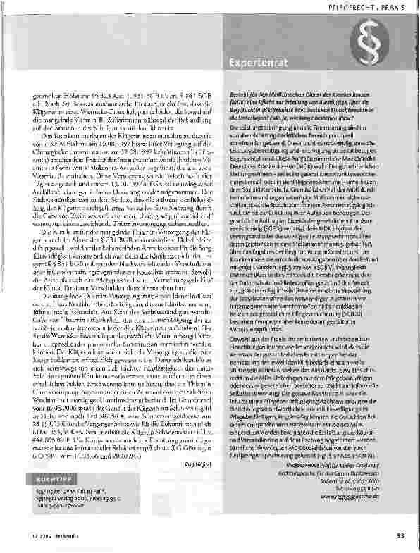 Vorschauseite 2: Folgenschwerer Vitaminmangel