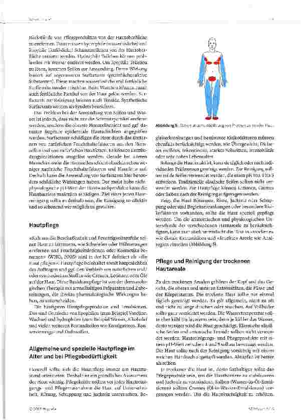 Vorschauseite 3: Hautpflege im höheren Lebensalter und bei Pflegebedürftigkeit