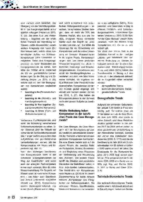 Vorschauseite 2: Qualifikation im Case Management