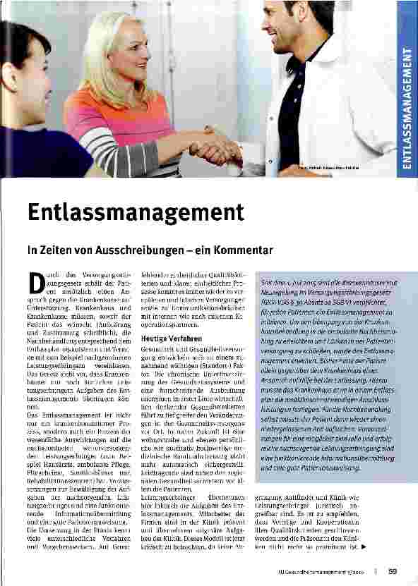 Vorschauseite 1: Entlassmanagement