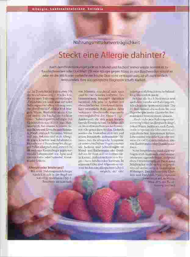 Vorschauseite 1: Steckt eine Allergie dahinter?