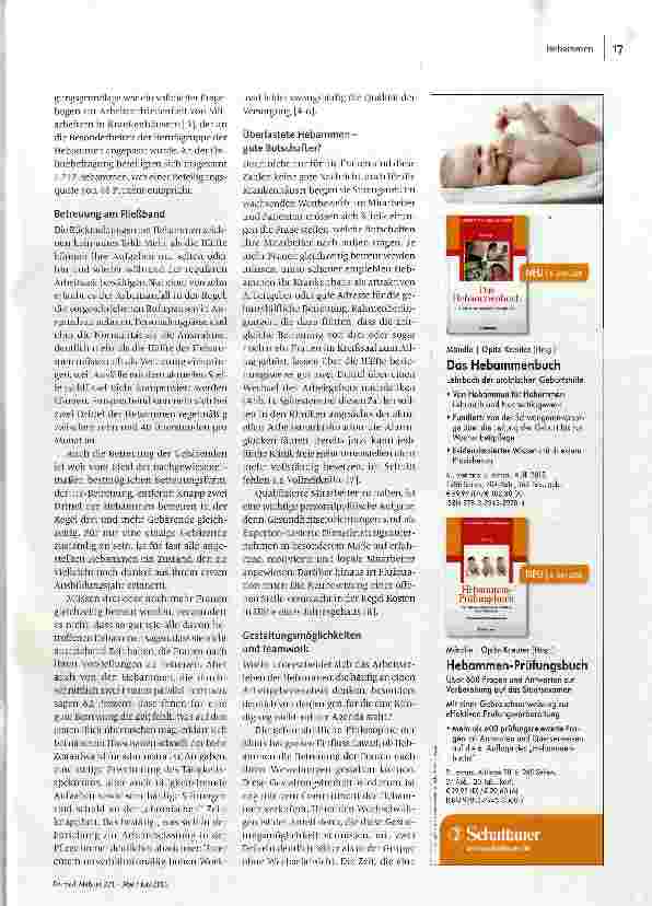Vorschauseite 2: Geburtshilfe am Limit