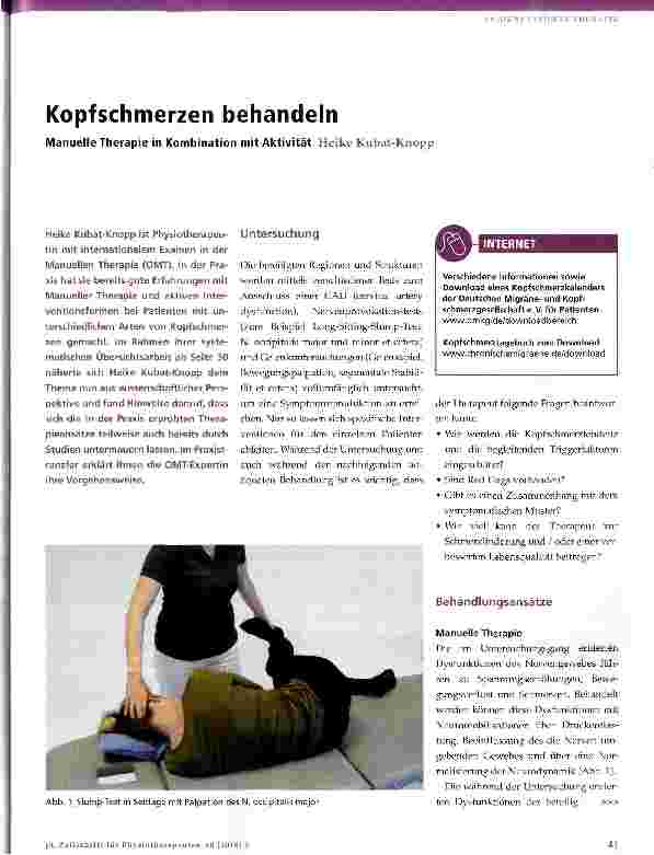 Vorschauseite 1: Kopfschmerzen behandeln