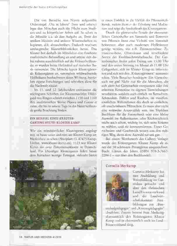 Vorschauseite 2: Medizin aus dem Klostergarten