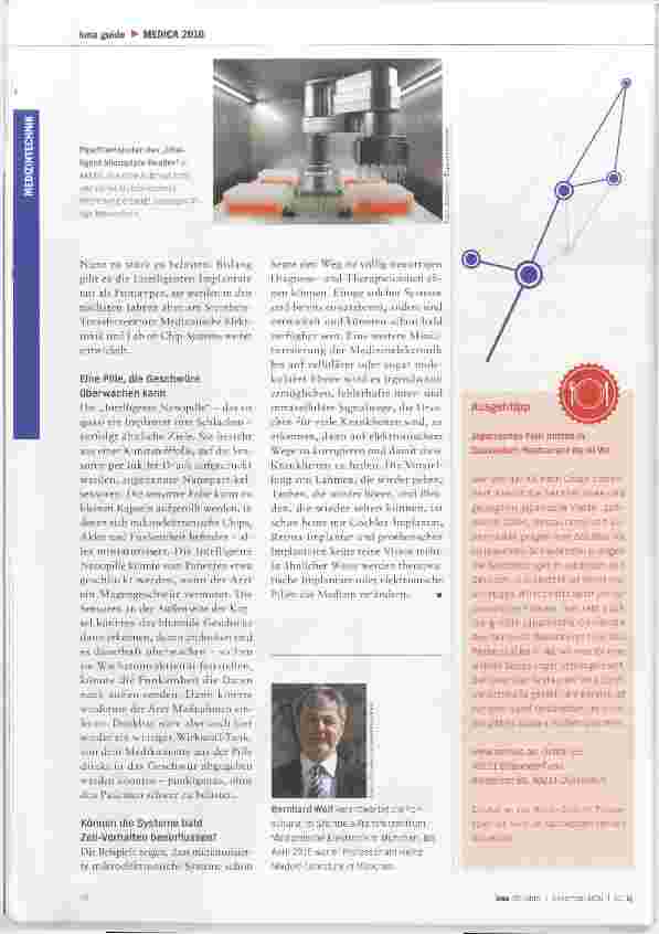 Vorschauseite 3: Mit Mikroelektronik gegen Krebs