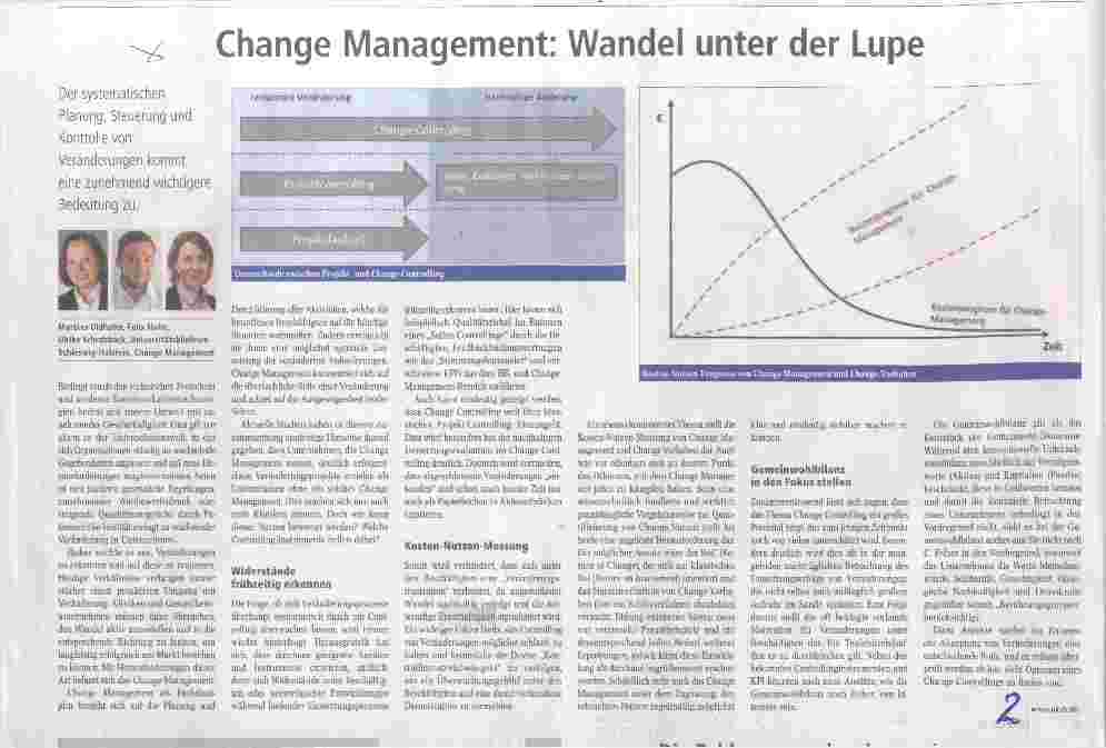 Vorschauseite 1: Change Management: Wandel unter der Lupe