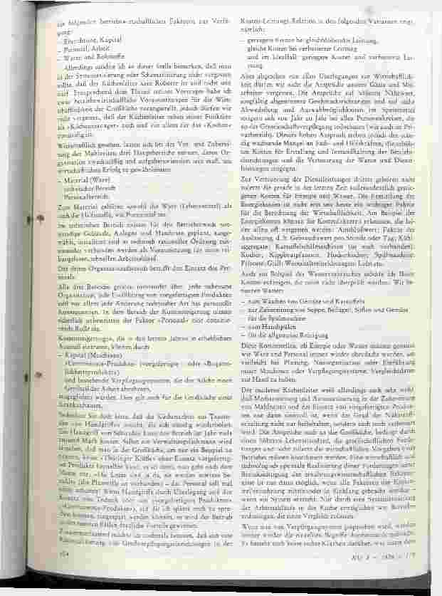 Vorschauseite 2: Aus der Praxis-für die Praxis Wirtschaftlichkeitsrechnung in der Großküchenpraxis