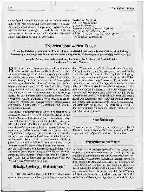 Vorschauseite 1: Experten beantworten Fragen