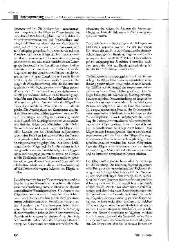 Vorschauseite 4: Keine fristlose Kündigung wegen Abgabe einer unrichtigen eidesstattlichen Versicherung