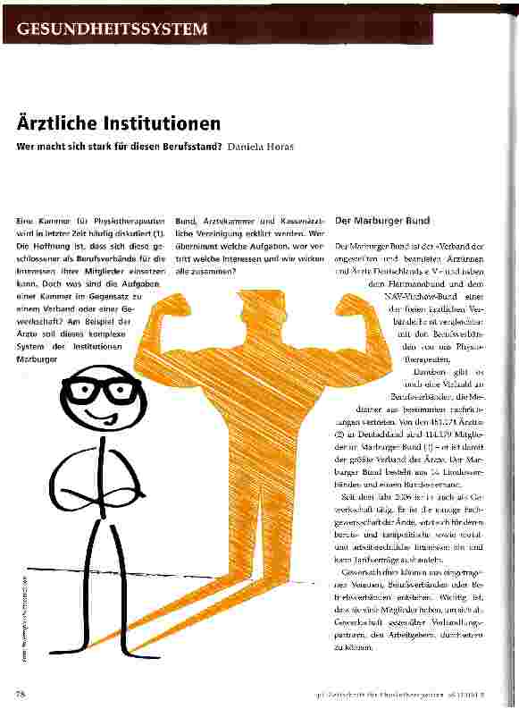 Vorschauseite 1: Ärztliche Institutionen