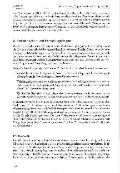 Vorschauseite 4: Innovative Ansätze zur Vereinbarkeit von Beruf und Angehörigenpflege
