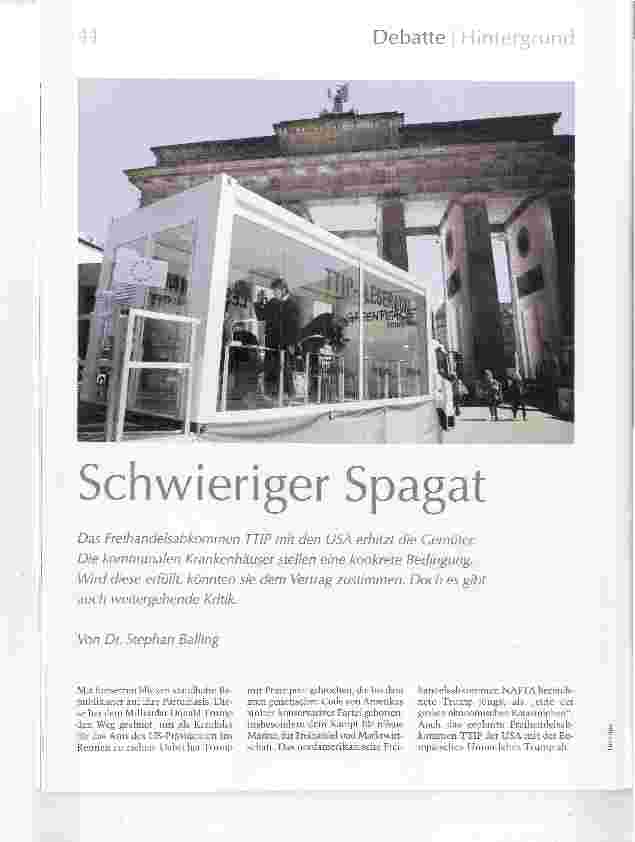 Vorschauseite 1: Schwieriger Spagat