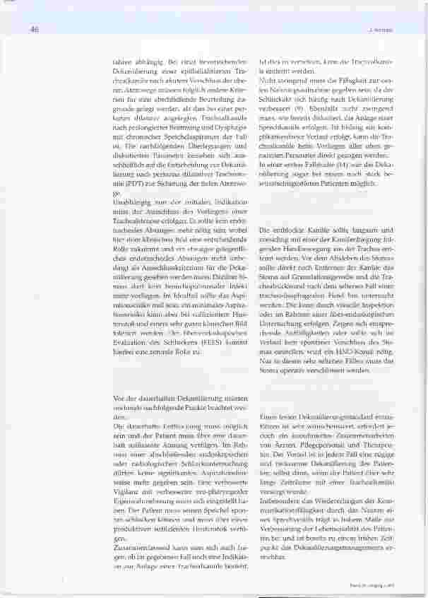 Vorschauseite 4: Dekanülierungsmanagement bei dysphagischen Patienten