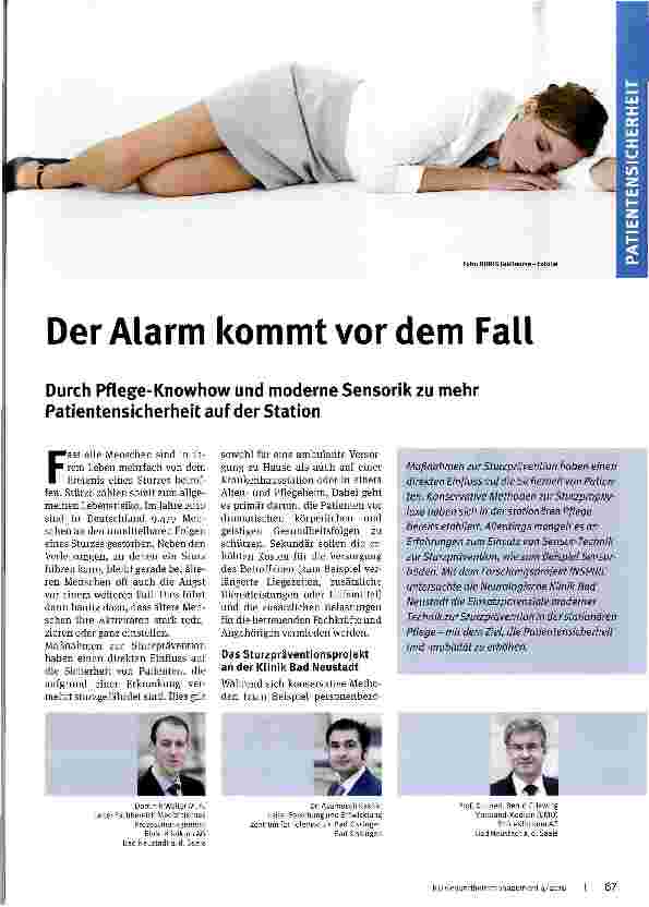 Vorschauseite 1: Der Alarm kommt vor dem Fall