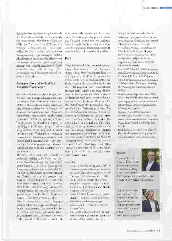 Vorschauseite 4: Emotionsarbeit und psychische Beanspruchung bei Dienstleistungstätigkeiten