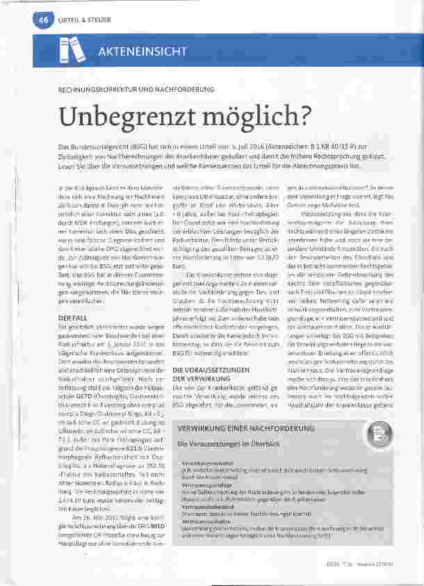 Vorschauseite 1: Unbegrenzt möglich?