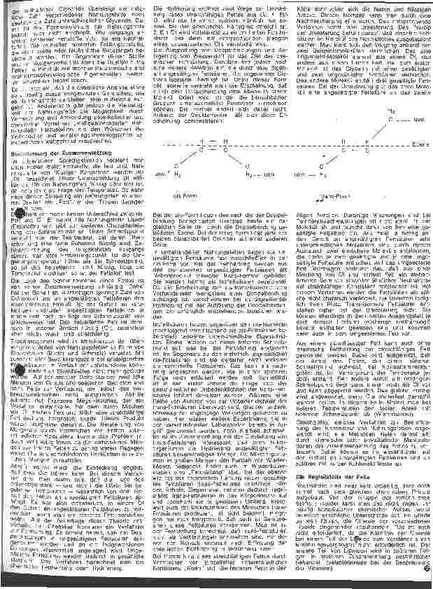 Vorschauseite 2: Grundzüge der Ernährung des gesunden Menschen 16. Folge: Chemie der Lipide und Nahrungsfette