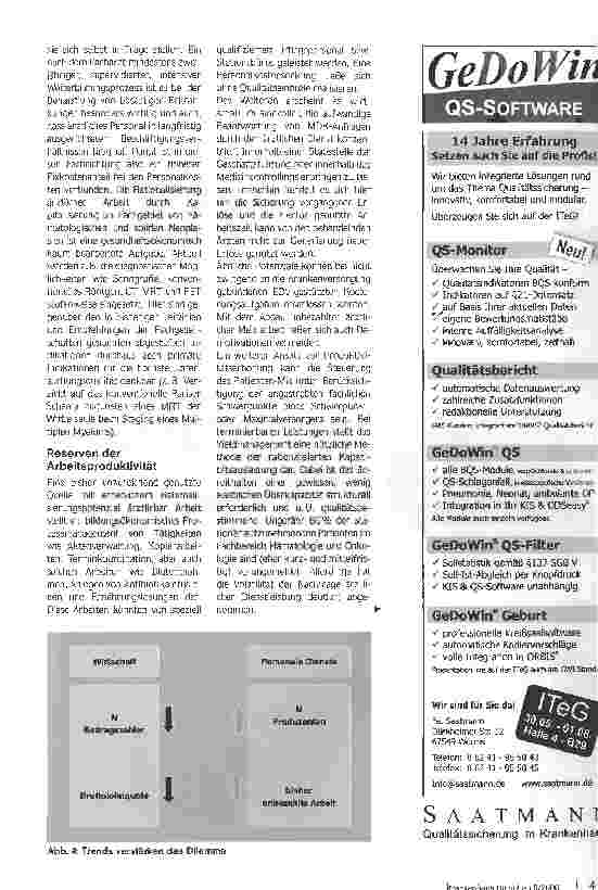 Vorschauseite 4: Das ökonomische DilemmaPersonenbezogene Dienstleistungen unter DRG-Bedingungen am Beispiel der Betreuung krebskranker Patienten
