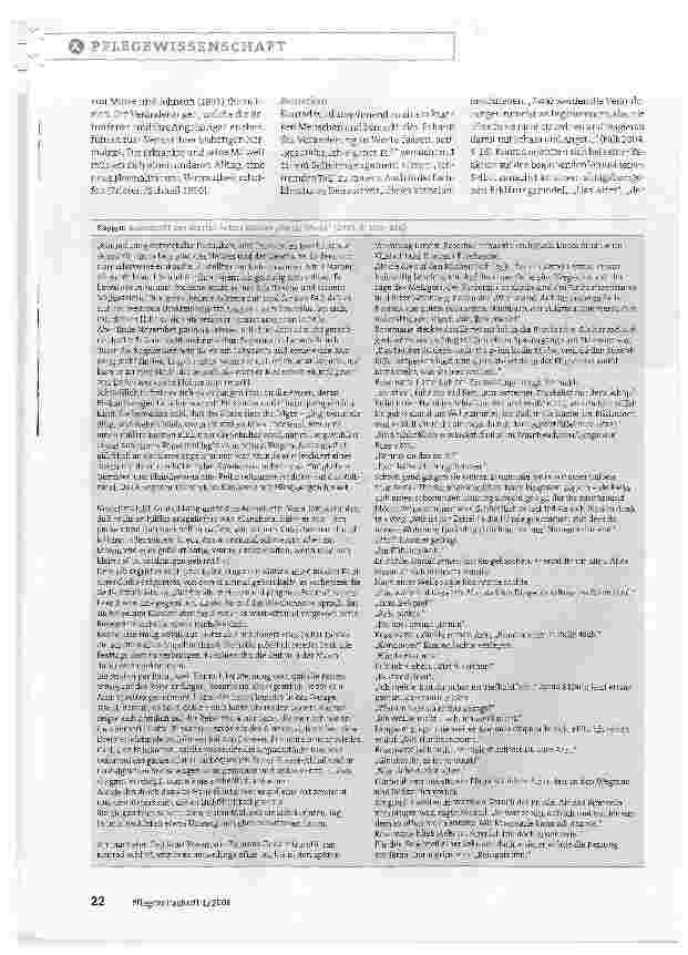 Vorschauseite 2: Demenz als Thema in der Literatur:Durch den Text zur Person