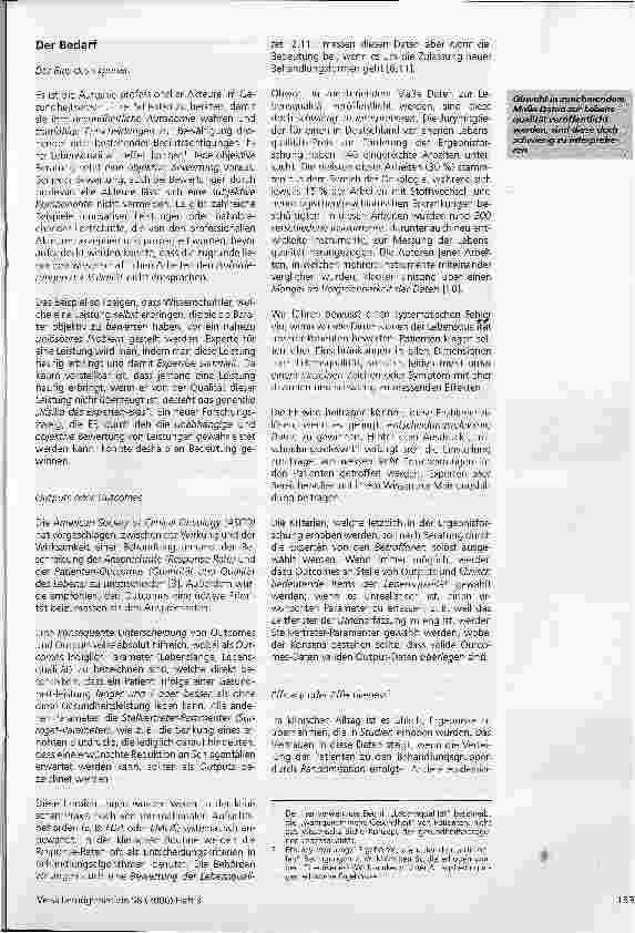 Vorschauseite 2: Die Bedeutung der Ergebnisforschung für die Krankenversicherung