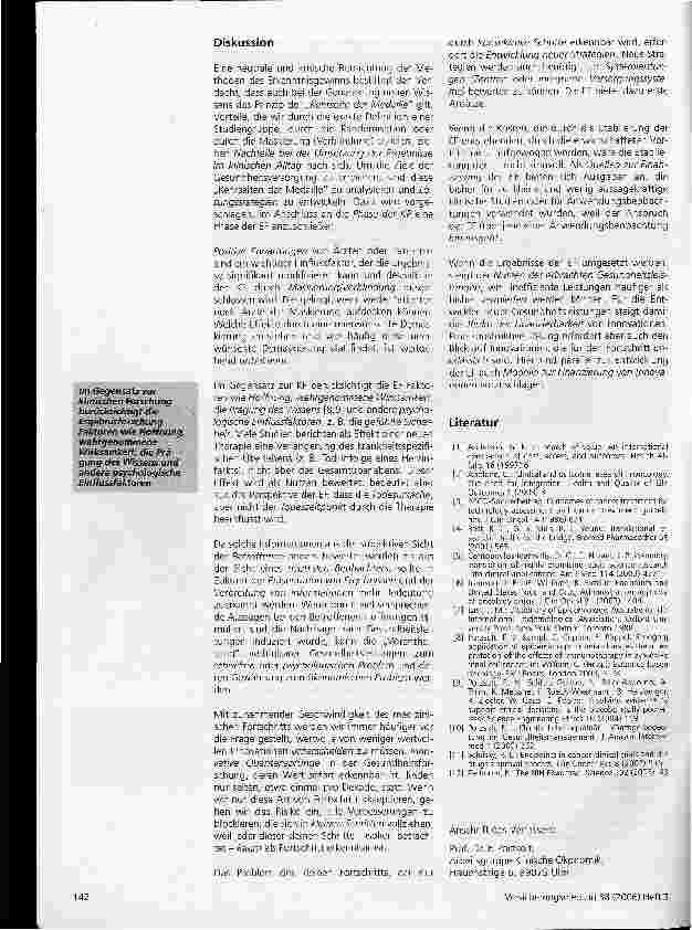 Vorschauseite 5: Die Bedeutung der Ergebnisforschung für die Krankenversicherung