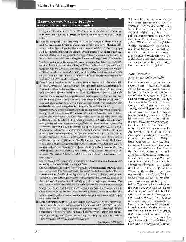 Vorschauseite 2: Wenn der Bewohner nicht essen willErnährungsprobleme bei Demenzkranken