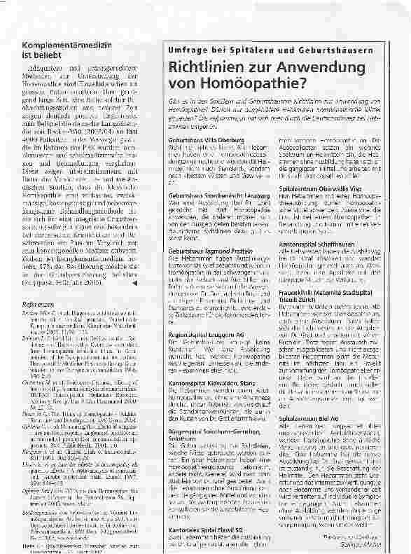 Vorschauseite 3: Homöopathie in der ForschungWirkung oder Hokuspokus?