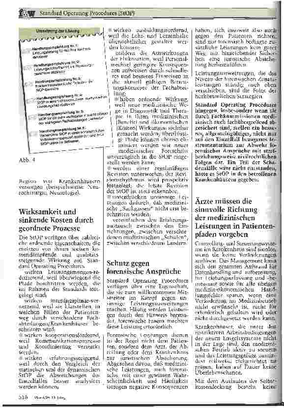Vorschauseite 5: Standard Operating Procedures (StOP) Ein Instrument, das medizinische Handlungsmuster ändert