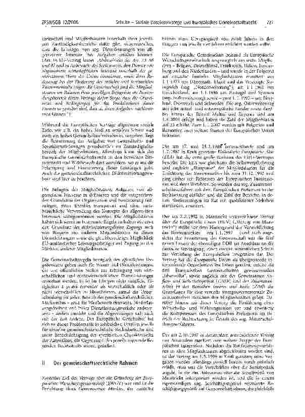 Vorschauseite 3: Soziale Daseinsvorsorge und Europäisches Gemeinschaftsrecht - Teil 1