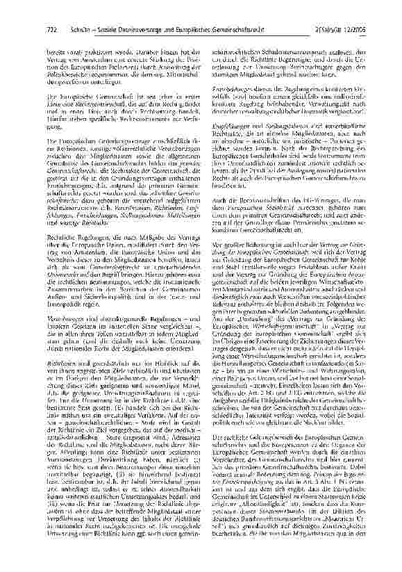 Vorschauseite 4: Soziale Daseinsvorsorge und Europäisches Gemeinschaftsrecht - Teil 1