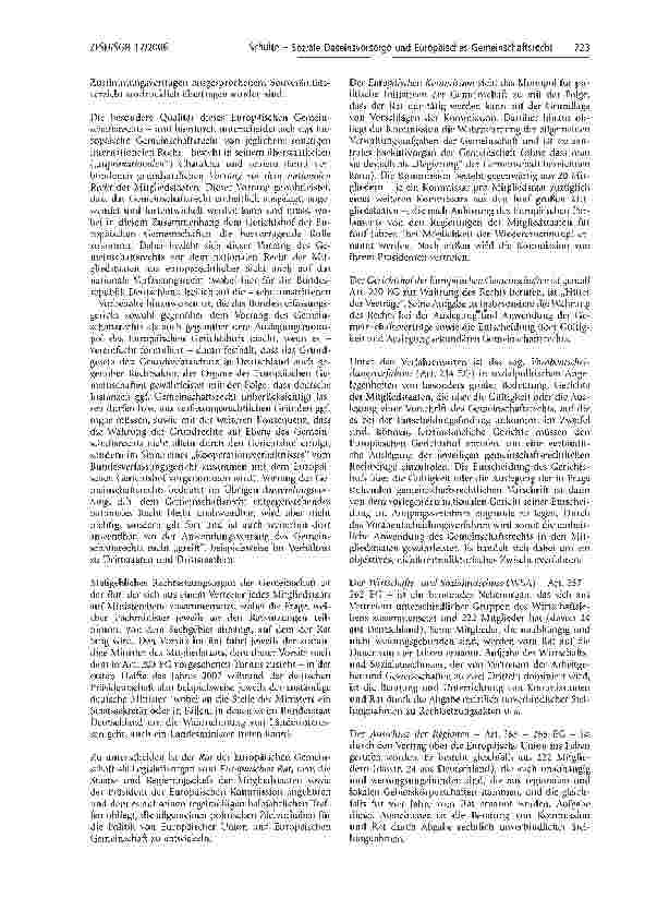 Vorschauseite 5: Soziale Daseinsvorsorge und Europäisches Gemeinschaftsrecht - Teil 1