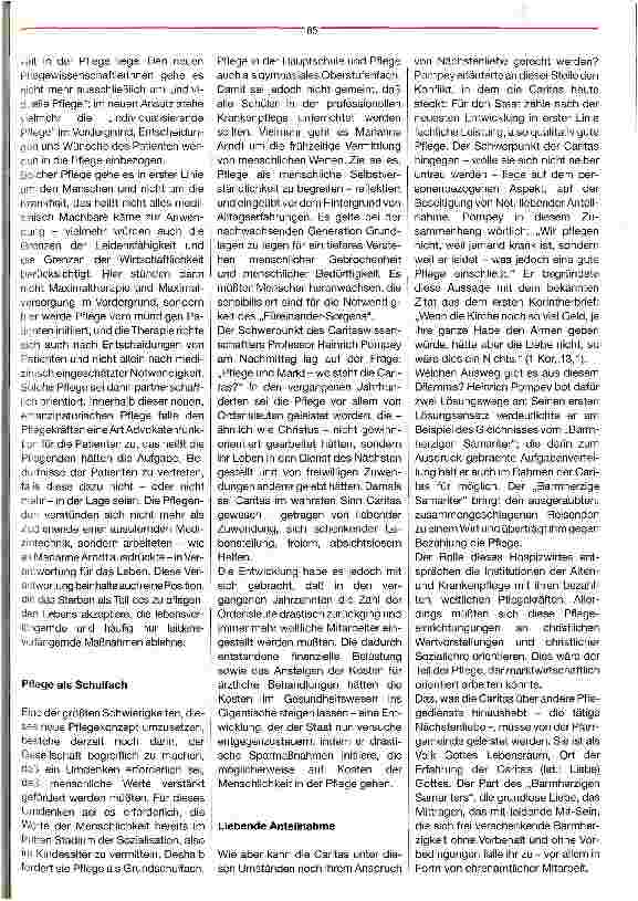 Vorschauseite 2: Wir pflegen nicht, weil jemand krank ist, sondern weil er leidet Pflege zwischen Mensch und Mark(t)
