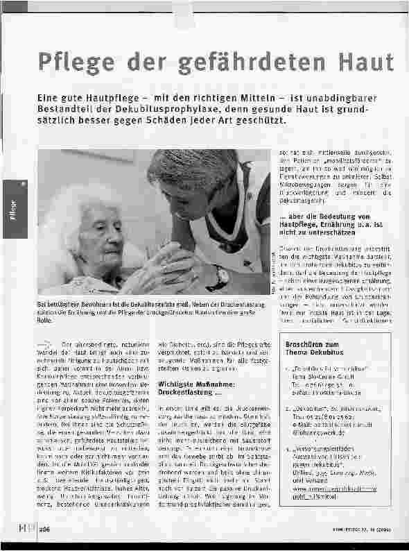 Vorschauseite 1: Pflege der gefährdeten Haut