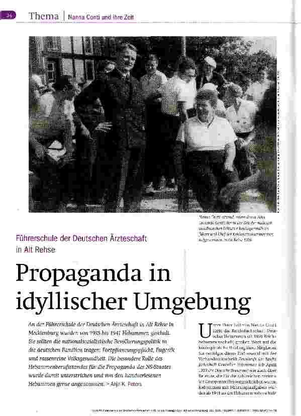 Vorschauseite 1: Propaganda in idyllischer Umgebung