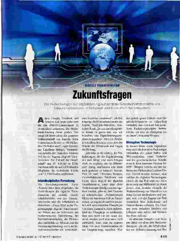 Vorschauseite 1: Zukunftsfragen