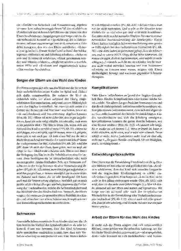 Vorschauseite 5: Erleben und Unterstützungsbedarf von Eltern hospitalisierter Kinder mit Mehrfachbehinderung