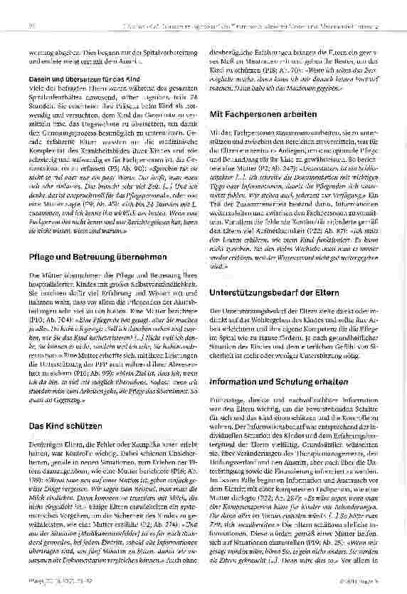 Vorschauseite 6: Erleben und Unterstützungsbedarf von Eltern hospitalisierter Kinder mit Mehrfachbehinderung