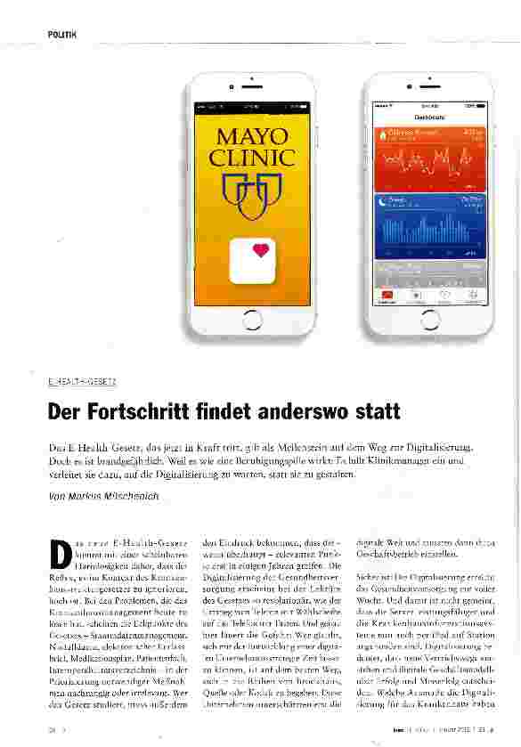 Vorschauseite 1: Der Fortschritt findet anderswo statt