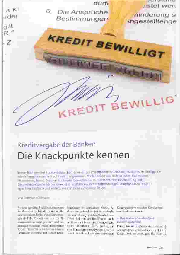 Vorschauseite 1: Kreditvergabe der Banken Die Knackpunkte kennen
