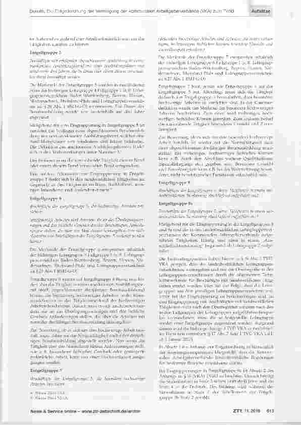 Vorschauseite 3: Die Entgeltordnung der Vereinigung der kommunalen Arbeitgeber-verbände (VKA) zum TVÖD Teil 2