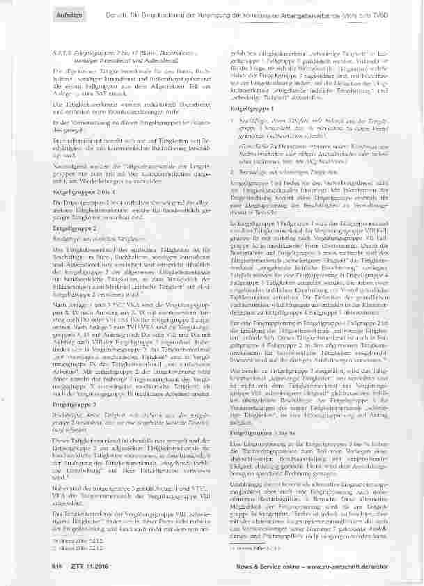 Vorschauseite 4: Die Entgeltordnung der Vereinigung der kommunalen Arbeitgeber-verbände (VKA) zum TVÖD Teil 2