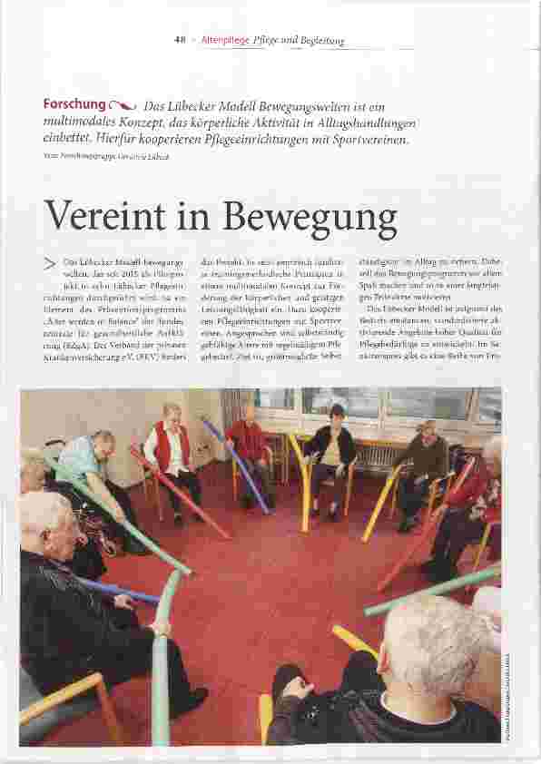 Vorschauseite 1: Vereint in Bewegung